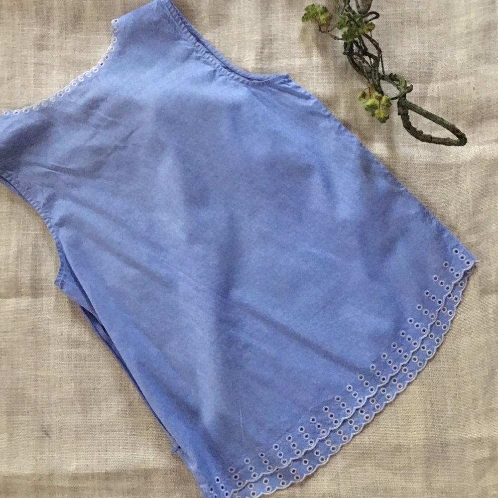 Jcrew Blue Sleeveless Top - Picture 8 of 8